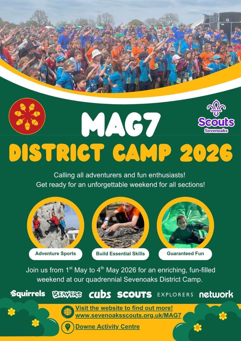 Mag 7 activity camp over the May bank holiday weekend